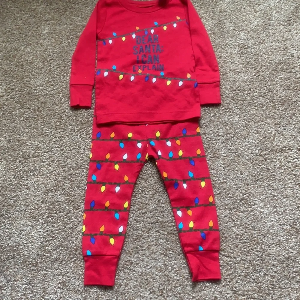NWT 18-24 mos Old Navy pjs. “Dear Santa…”. Christmas pjs